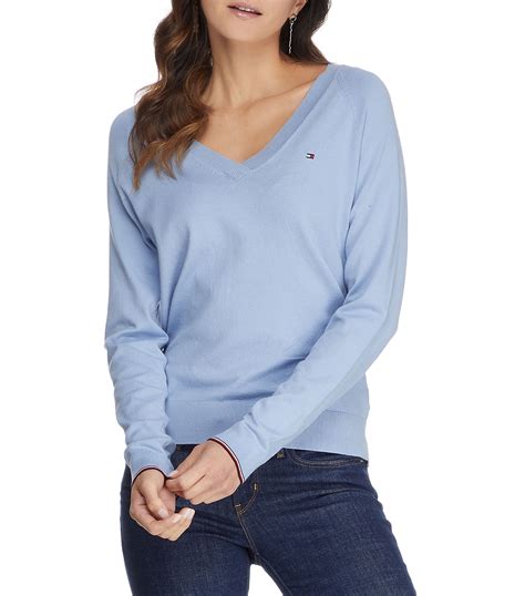 sueter tommy hilfiger mujer cuello v|tommy hilfiger clearance sale.